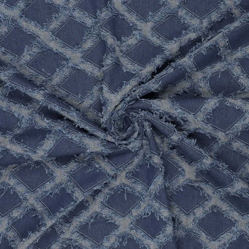 Jeansstoff blue rupture - blue, blau