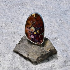 Boulder opal ring 925er - boulder,