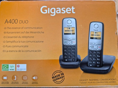 Gigaset a400 duo schwarz - in,
