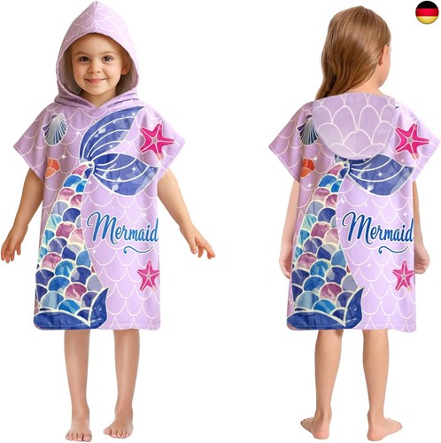 Badeponcho kinder mit kapuze - kinder,