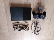 Sony Playstation 2 Konsole - Schwarz (SCPH-90004) + Controller + Kabel +Hulk PS2
