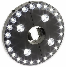 LED-Sonnenschirmbeleuchtung, WS-9812, schwarz