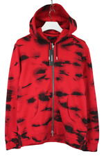 Diesel Black Gold Faidai Kapuze Herren Groß Reißverschluss IN Rot Mit Känguru