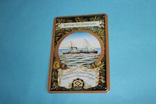 Blechpostkarte Deutsche Ost-Afrika Linie, Nostalgic Metal-Card, Post Dampfer