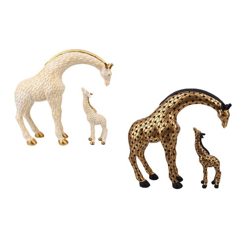 Giraffen-Familienstatuen