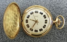 Sprungdeckel-Savonette Taschenuhr mit Zylinderhemmung