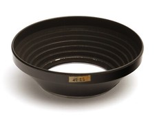 Schwarze glänzende 49 ES Schraub Gegenlichtblende für ⦰ 49mm Filtergewinde