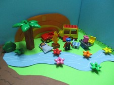 ( RB23 / 6 ) LEGO Duplo Camping / Wohnwagen Set  Figuren Palme