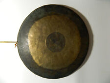 Alte TAM TAM GONG - CHAU GONG Tibet Gestempelt Bronze Handgetrieben