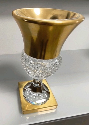 Glasvase glaspokal gold - glaspokal,,