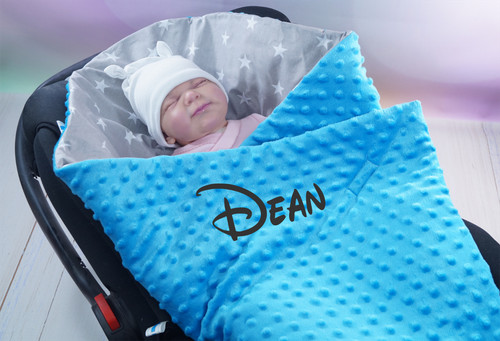 Babydecke mit namen - mit,