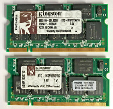 Kingston 2GB (2x1GB) DDR SO-DIMM KTD-INSP5150/1G PC-2700 333MHz 2.5V #R1993
