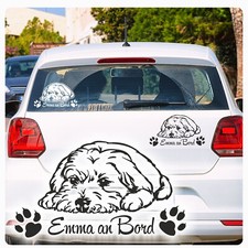 Auto Aufkleber Malteser Name