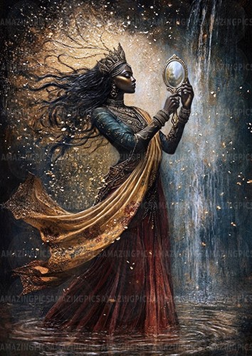 Oshun yoruba orisha - oshun, spiegel