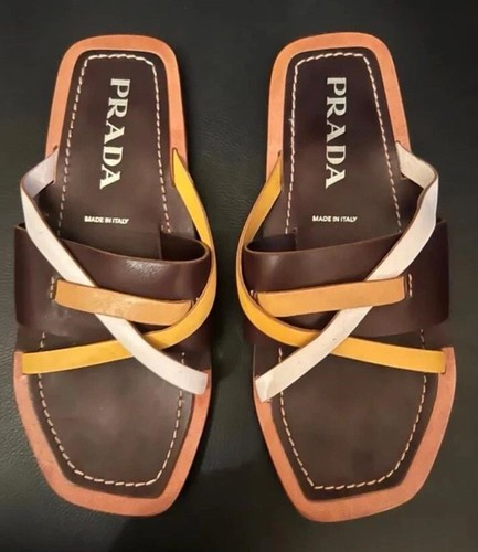 Vintage prada sandalen slides - sandalen,