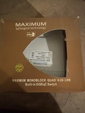 Maxicun Monoblock Quad V-24 LNB Built-in DiseqC Switch