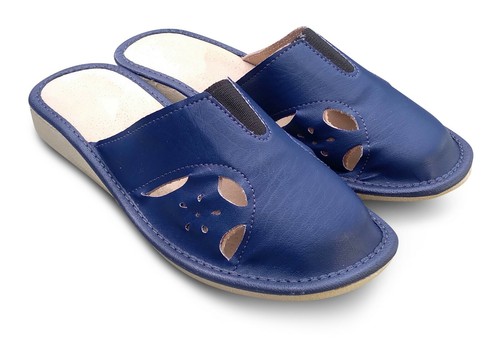 Damen leder hausschuhe - damen,