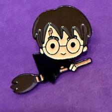 Pin Badge Anstecker, Film Harry Potter auf Besen
