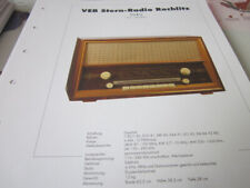 Radio Archiv Schaltplan 2008 VEB Stern Radio Rochlitz Türkis 1961  