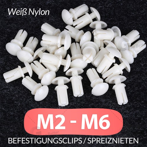 Weiß befestigungsclips - weiß,