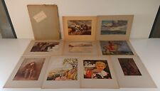 Stolles große Kunstmappe 10 farbige Gemäldereproduktionen Kunstdrucke Coburg