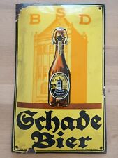 altes Emailschild Schade Bier Dessau