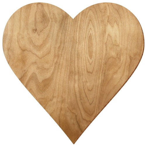 Holz herz aus birke rustikal - birke,