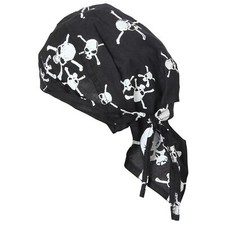 PIRATEN-BANDANA Kopftuch Piratentuch Kostüm Kopfbedeckung Mütze Totenkopf