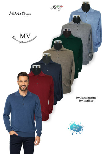Moniti herren polo - moniti, polo-strickjacke