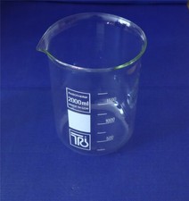 RASOTHERM Becherglas/ Laborglas - hohe Form - 2000 ml - mit Ausguss