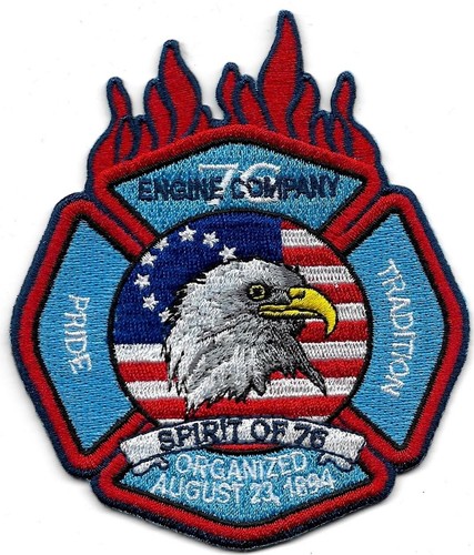 Fire department patch engine - patch,