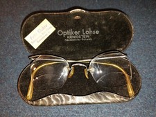 antike Brille 20er Jahre Art Deco Design Brillenetui Optiker Lohse Königstein 