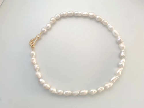 Barockperlenkette damen 17 - barockperlenkette, 9-17