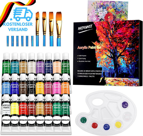 Teiliges acrylfarben set - 36-teiliges, acrylfarben-set