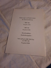 DDR Serviceanleitung Änderungen/ergänzungen Radiorecorder SKR 700/SKR 701 RFT