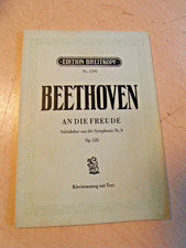 alte Noten Beethoven An die