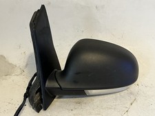 VW Golf Plus 5M Bj.05-08 Außenspiegel Spiegel Links / Schwarz Unlackiert