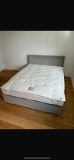 Schramm Boxspringbett Purebeds 160/200 in Grau Incl. Topper