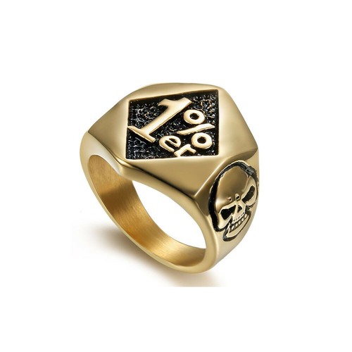 Totenkopf biker ring - totenkopf,