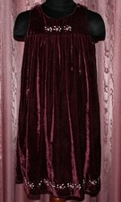 Pannesamt Kleid mit Satin Stickerei von name it ☺ Gr. 98 ☺ *TOP* ☺ bordeaux ☺