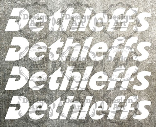 Dethleffs 45cm aufkleber