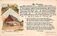 Mei' Vaterhaus Lieder u. Ged. in erzgeb. Mundart. Nr. 18 Postkarte AK