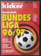 Kicker Sport-Magazin ⚽️ Sonderheft BUNDESLIGA 1996/97 komplett mit Stecktabelle 