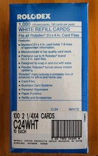 Rolodex C24 Karteikarten -