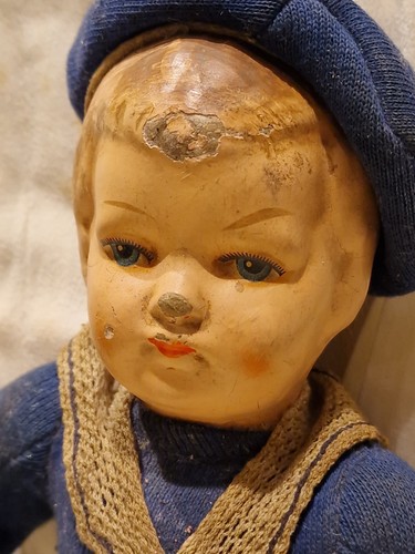 Antike puppe matrose - puppe,