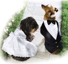 Luxus Hunde Smoking Frack Hemd