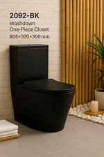 Stand WC mit Spülkasten Spülrandloses Waagerecht Schwarz Weiß Grau WC Sitz