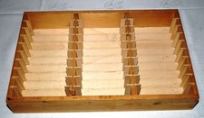 Holzregal für 30 Tapes für zb Hörspiele Tapes Musikkassetten 38 X 24 cm