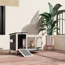 PawHut Kaninchenstall aus Holz