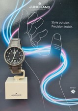 Funkuhr Junghans Titan Spektral Mega 030/2214.44 langes Band, Batterie neu